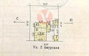 Дом 60м², 1-этажный, участок 3 сот.  