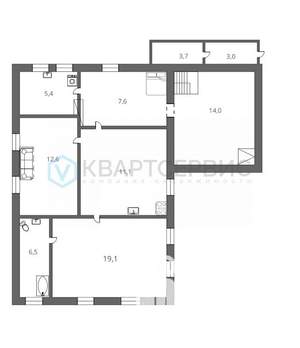 Дом 90м², 1-этажный, участок 4 сот.  