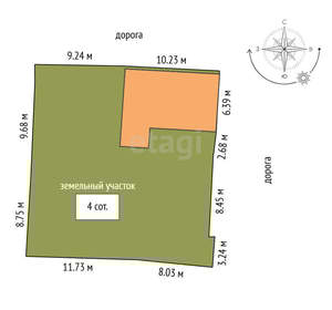 Дом 40м&sup2;, 1-этажный, участок 3 сот.  