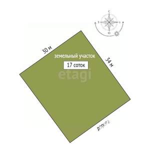 Дом 505м², 2-этажный, участок 17 сот.  