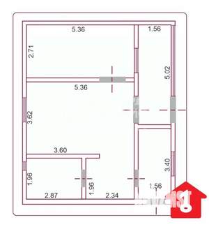 Дача 61м², 2-этажный, участок 5 сот.  