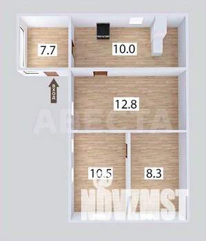 Дом 42м², 1-этажный, участок 4 сот.  