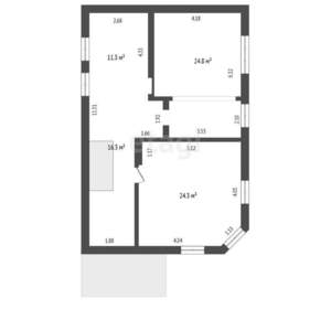 Дом 171м², 2-этажный, участок 5 сот.  