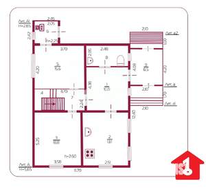 Дом 147м&sup2;, 2-этажный, участок 5 сот.  