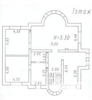 Коттедж 400м², 3-этажный, участок 15 сот.  