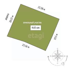 Дом 76м², 1-этажный, участок 5 сот.  