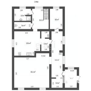 Дом 242м², 2-этажный, участок 864 сот.  