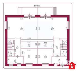 Таунхаус 260м&sup2;, 2-этажный, участок 3 сот.  