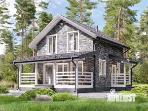 Дом 96м&sup2;, 2-этажный, участок 6 сот.  