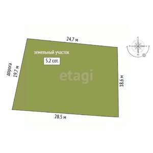 Дом 115м², 1-этажный, участок 5 сот.  