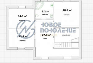 Дом 245м², 2-этажный, участок 10 сот.  