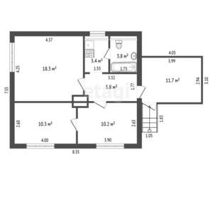 Дом 60м&sup2;, 1-этажный, участок 6 сот.  