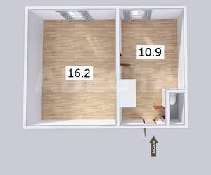 Дом 27м², 1-этажный, участок 2 сот.  