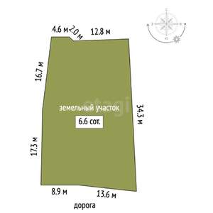 Дом 40м&sup2;, 1-этажный, участок 7 сот.  