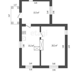 Дача 45м², 1-этажный, участок 588 сот.  