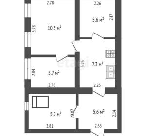 Дом 40м², 2-этажный, участок 3 сот.  