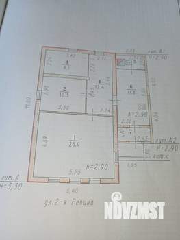 Дом 74м&sup2;, 1-этажный, участок 3 сот.  