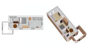 Дом 47м&sup2;, 1-этажный, участок 5 сот.  