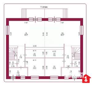 Таунхаус 260м², 2-этажный, участок 3 сот.  