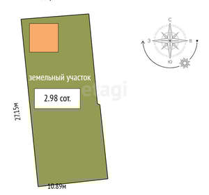 Дом 52м&sup2;, 1-этажный, участок 3 сот.  