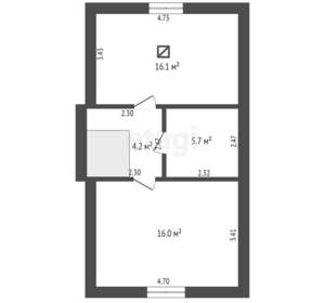 Дом 110м², 2-этажный, участок 5 сот.  