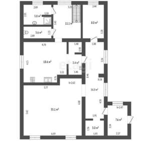Дом 242м², 2-этажный, участок 864 сот.  