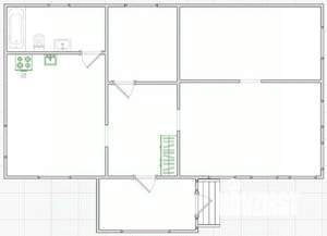 Дом 70м², 1-этажный, участок 6 сот.  