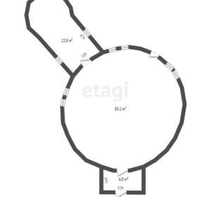 Дом 120м², 2-этажный, участок 6 сот.  