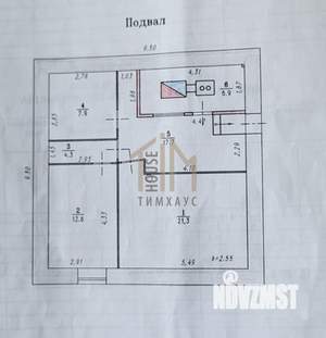 Коттедж 282м², 2-этажный, участок 3 сот.  
