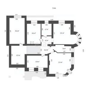 Дом 326м², 2-этажный, участок 14 сот.  