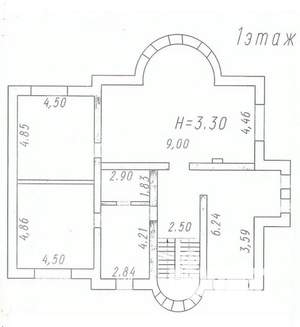 Коттедж 400м², 3-этажный, участок 15 сот.  