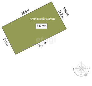 Дом 60м&sup2;, 2-этажный, участок 460 сот.  