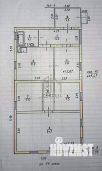 Дом 80м², 1-этажный, участок 6 сот.  