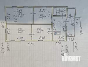 Дом 70м², 1-этажный, участок 3 сот.  
