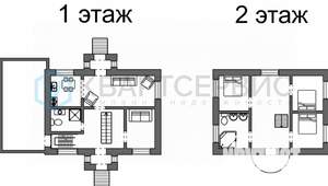 Коттедж 244м², 3-этажный, участок 10 сот.  