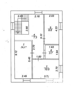 Дом 103м², 2-этажный, участок 4 сот.  