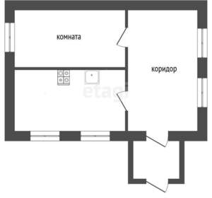 Дом 34м², 1-этажный, участок 25 сот.  