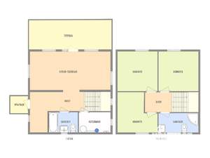 Дом 96м&sup2;, 2-этажный, участок 6 сот.  