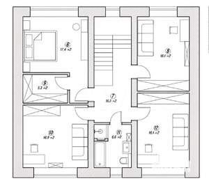 Коттедж 200м², 2-этажный, участок 6 сот.  