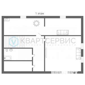 Коттедж 226м², 2-этажный, участок 10 сот.  