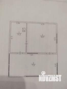 Дом 50м&sup2;, 1-этажный, участок 6 сот.  