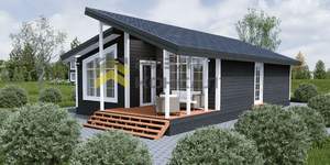 Дом 84м&sup2;, 1-этажный, участок 6 сот.  