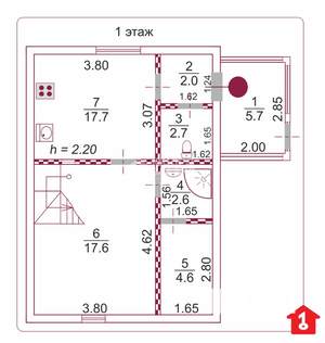 Дача 71м², 2-этажный, участок 7 сот.  