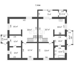 Дом 130м&sup2;, 2-этажный, участок 5 сот.  