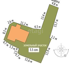 Дом 130м&sup2;, 1-этажный, участок 10 сот.  