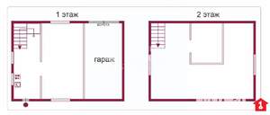Дом 60м&sup2;, 2-этажный, участок 5 сот.  