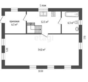 Дача 200м², 3-этажный, участок 10 сот.  