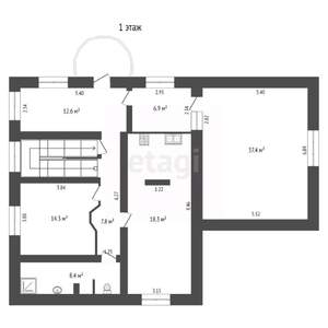 Дом 211м², 2-этажный, участок 6 сот.  