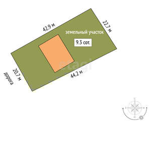 Дом 130м&sup2;, 2-этажный, участок 5 сот.  