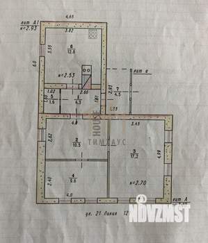 Дом 61м&sup2;, 1-этажный, участок 4 сот.  